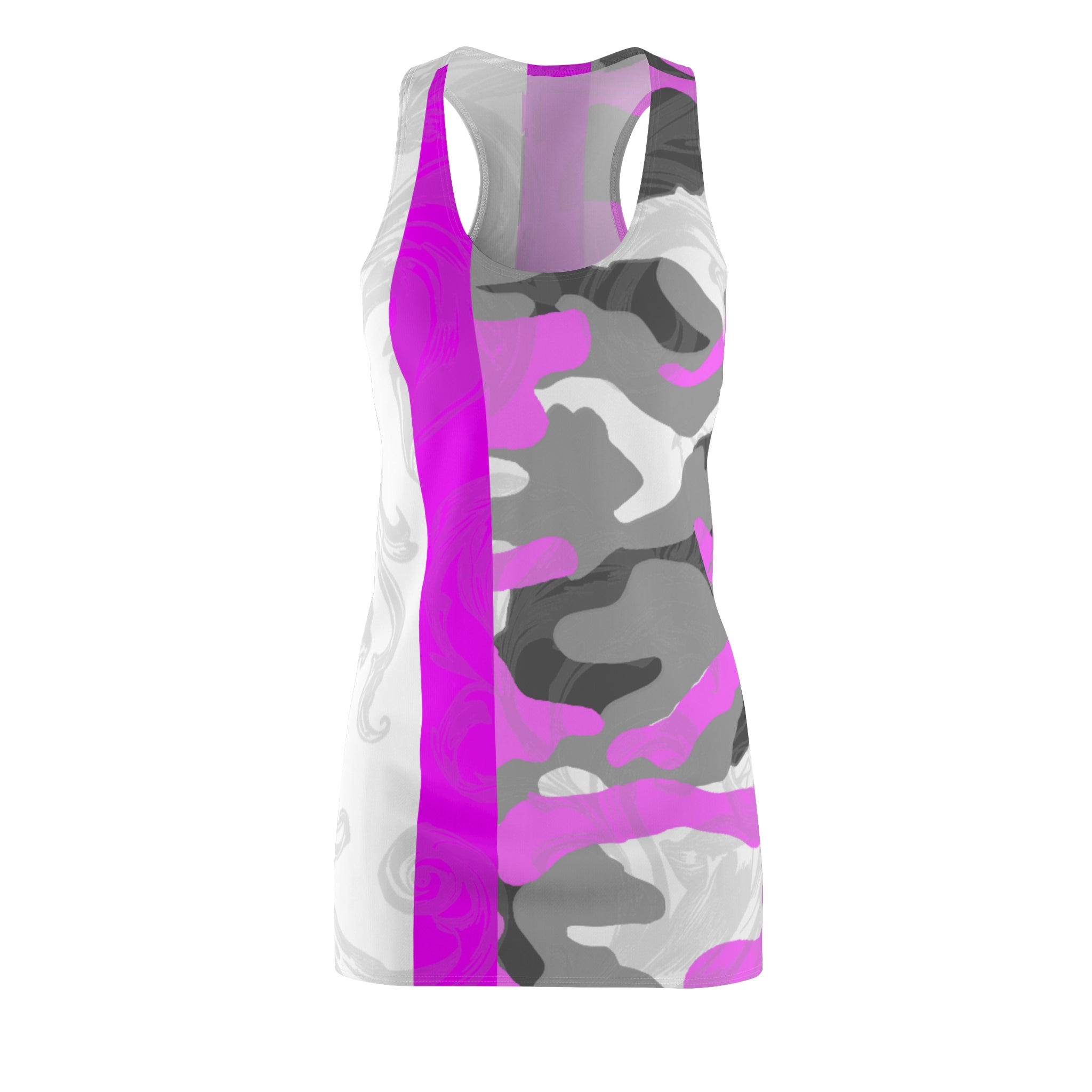 Floral Racerback Summer Dress | Casual Chiffon Dress, Beachwear, Vacation Outfit, Gift for Her, Spring Fashion