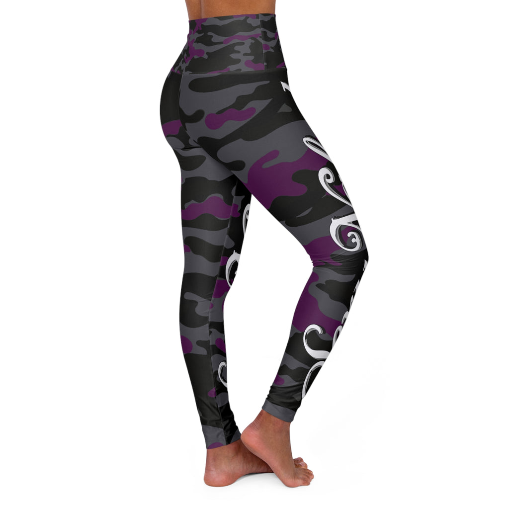 Stylish High Waisted Yoga Leggings - Say Naked Camo Print