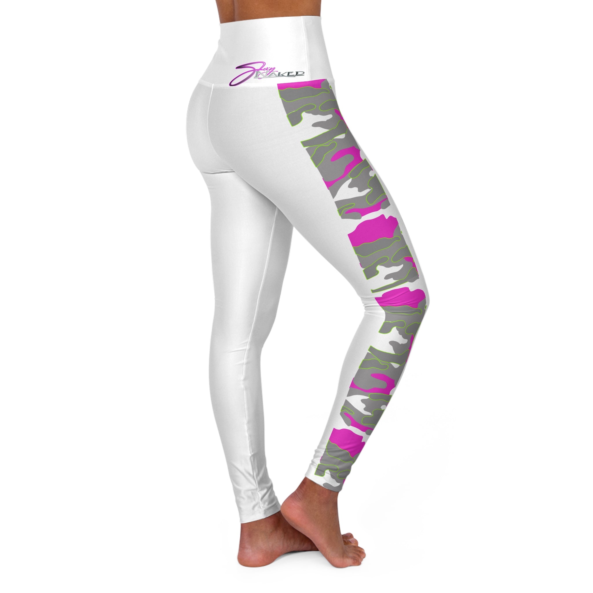 Pink Camo High-Waisted Yoga Leggings — Women's Activewear for Yoga & Athleisure