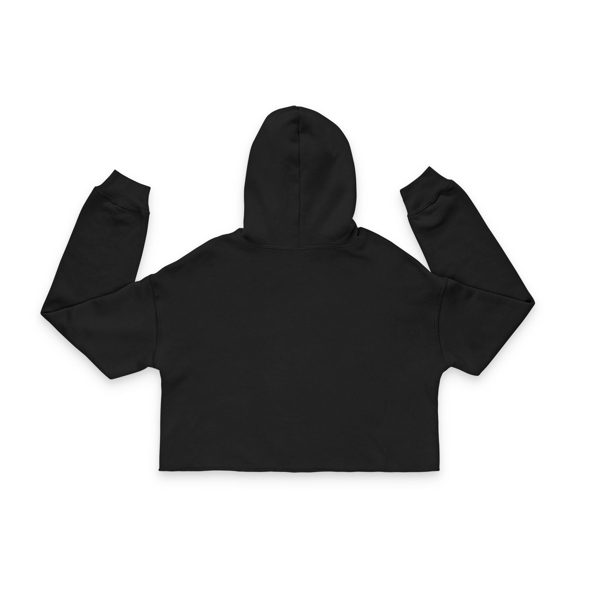 Queen Heart Cropped Hoodie — Women's Graphic Cropped Hoodie Sexy Naked