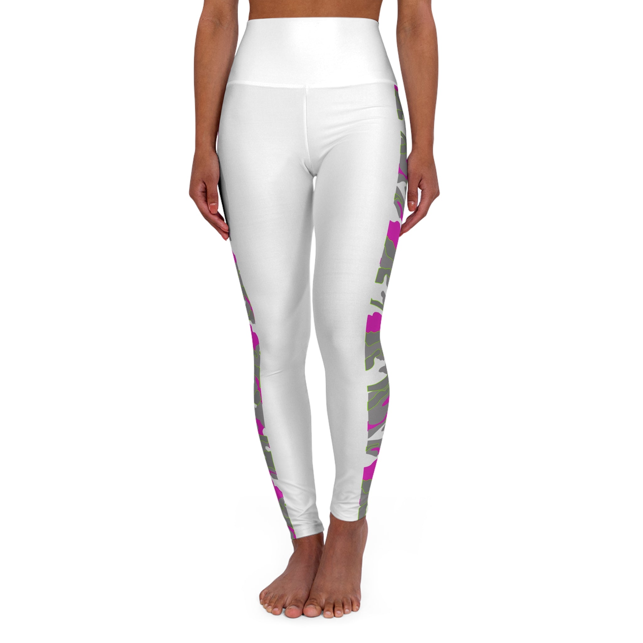 Pink Camo High-Waisted Yoga Leggings — Women's Activewear for Yoga & Athleisure