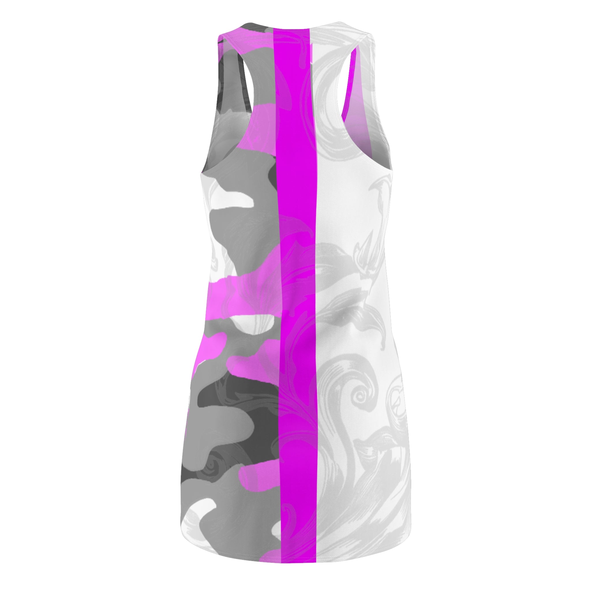 Floral Racerback Summer Dress | Casual Chiffon Dress, Beachwear, Vacation Outfit, Gift for Her, Spring Fashion