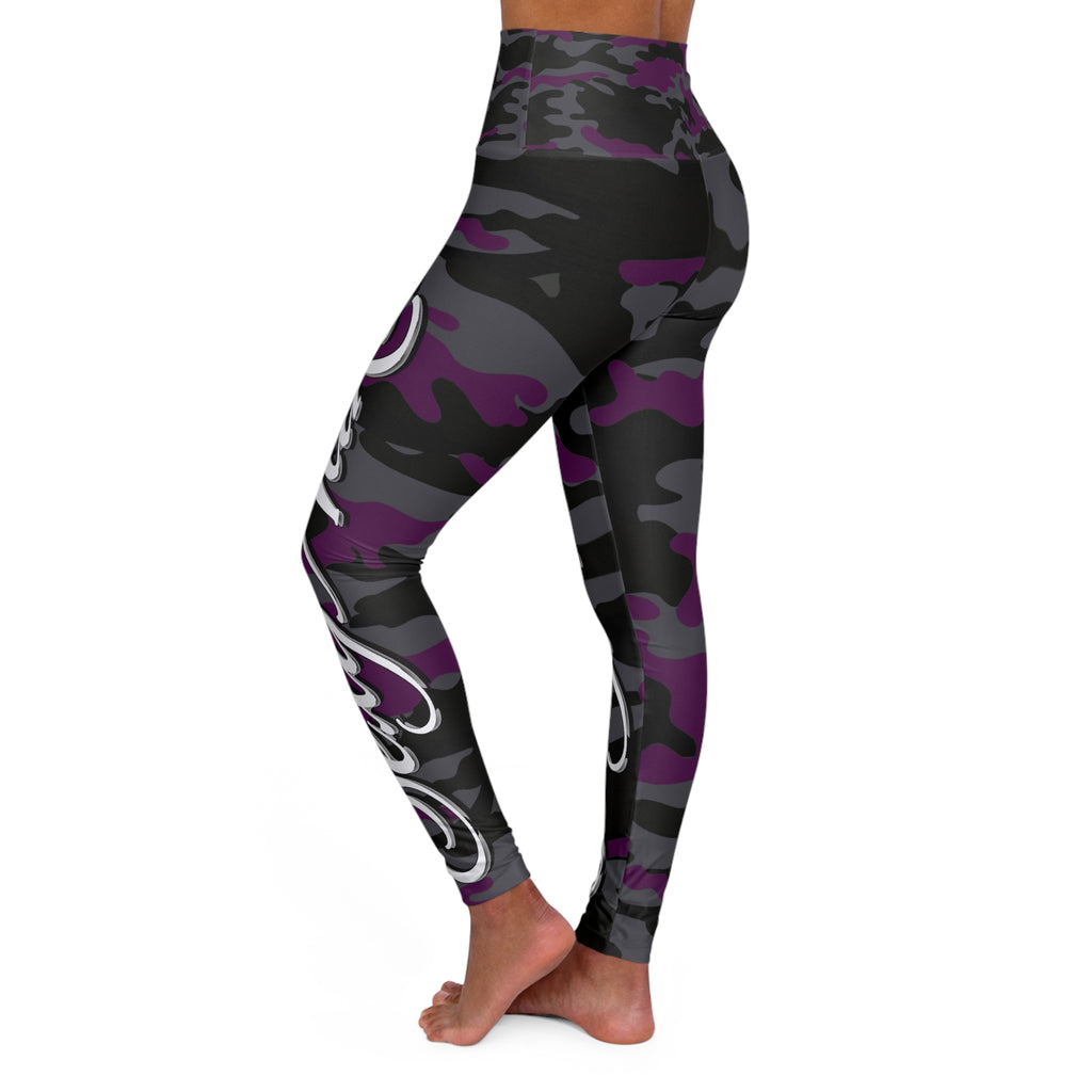 Stylish High Waisted Yoga Leggings - Say Naked Camo Print