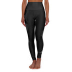 High-Waist Black Yoga Leggings — Sculpting Activewear for Pilates & Studio