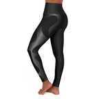 High-Waist Black Yoga Leggings — Sculpting Activewear for Pilates & Studio