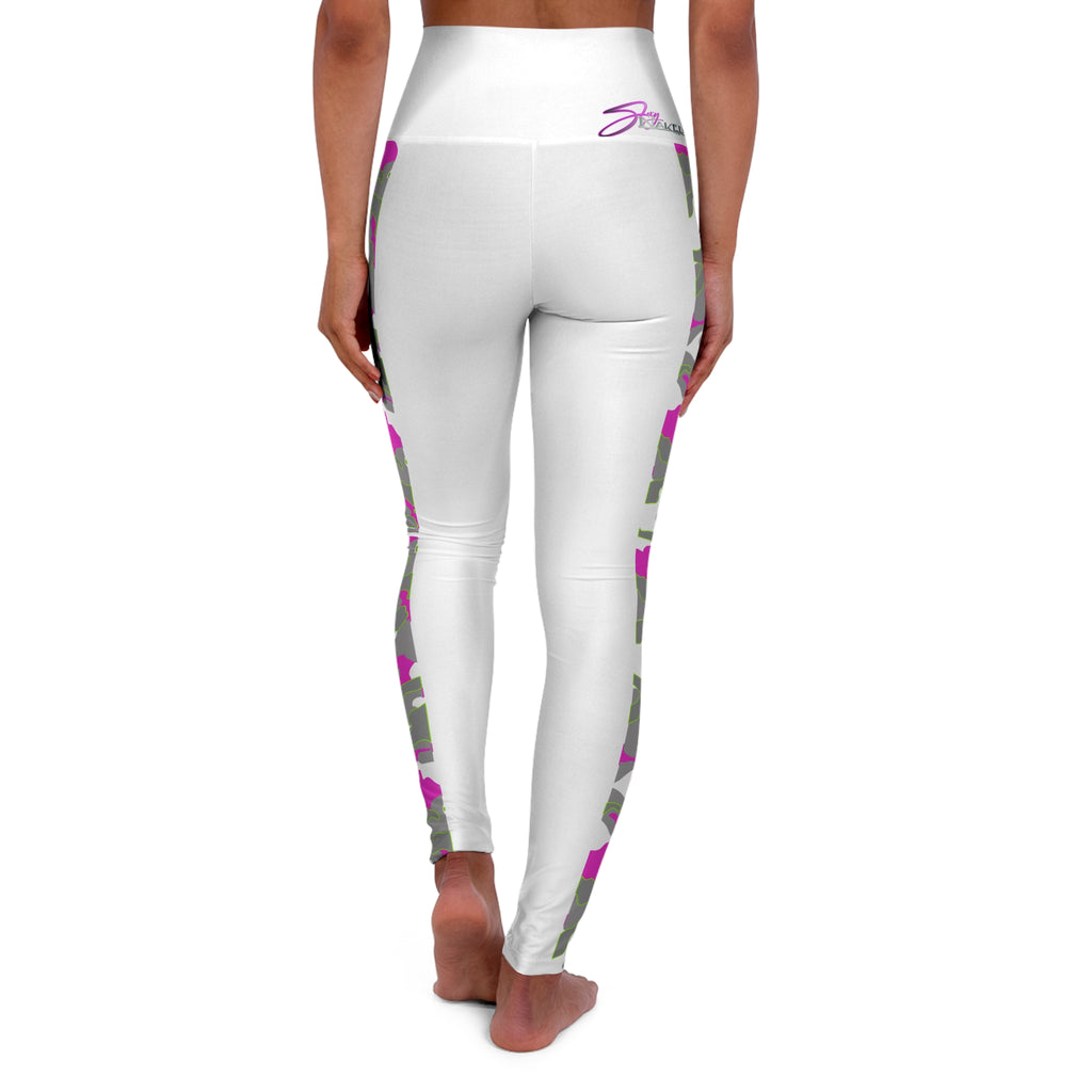 Pink Camo High-Waisted Yoga Leggings — Women's Activewear for Yoga & Athleisure