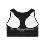 Black Gradient Sports Bra — Sleek Monochrome Activewear