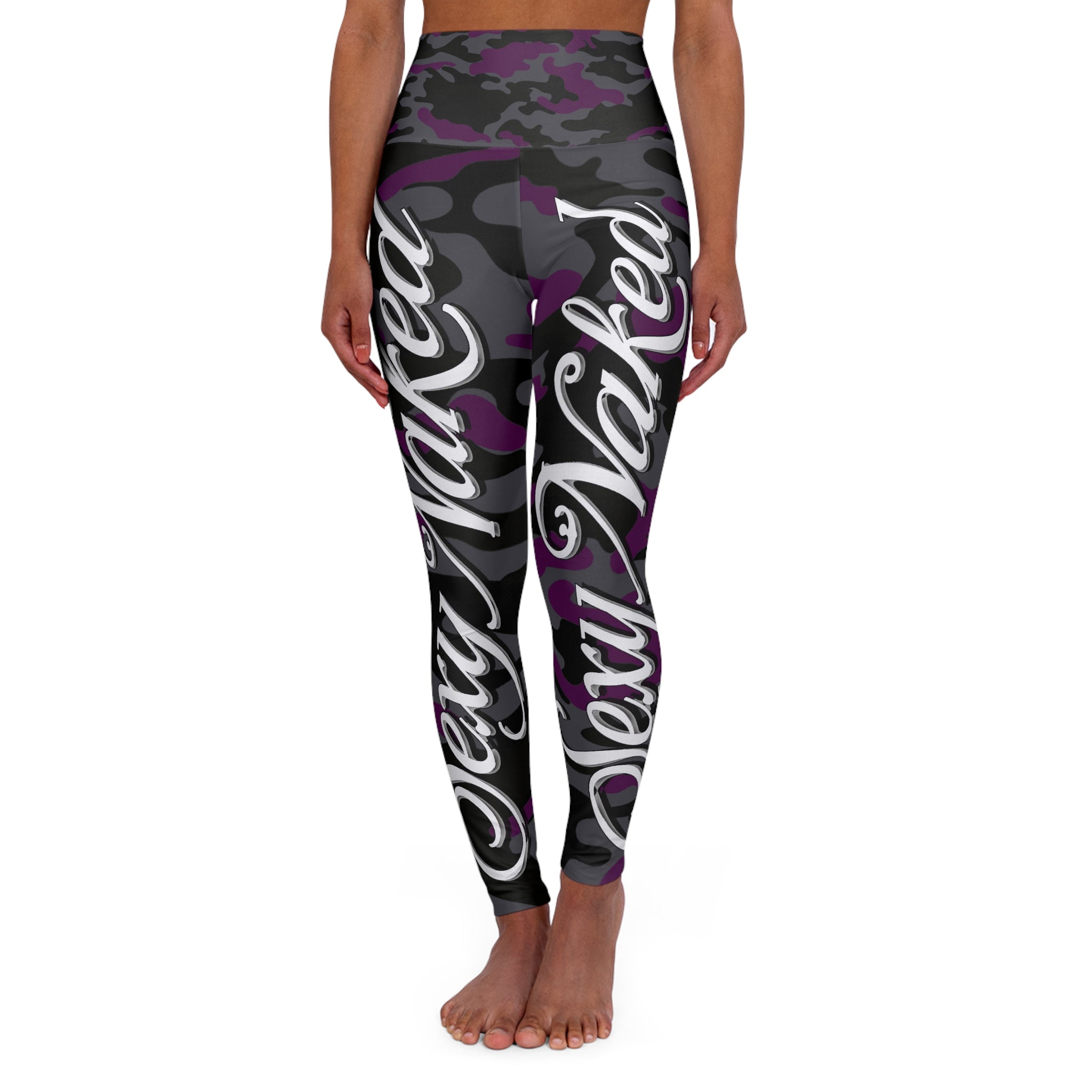 Stylish High Waisted Yoga Leggings - Say Naked Camo Print