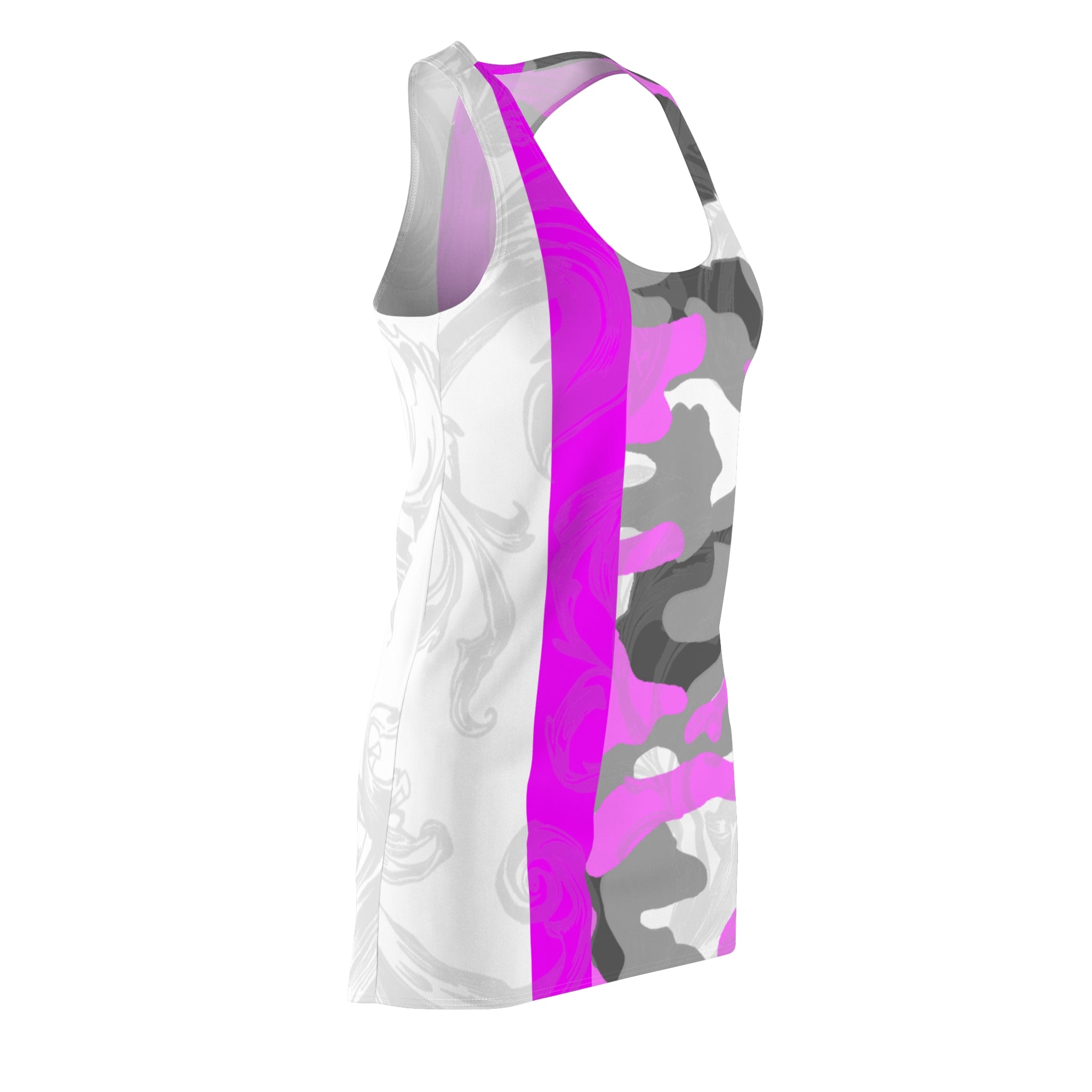 Floral Racerback Summer Dress | Casual Chiffon Dress, Beachwear, Vacation Outfit, Gift for Her, Spring Fashion