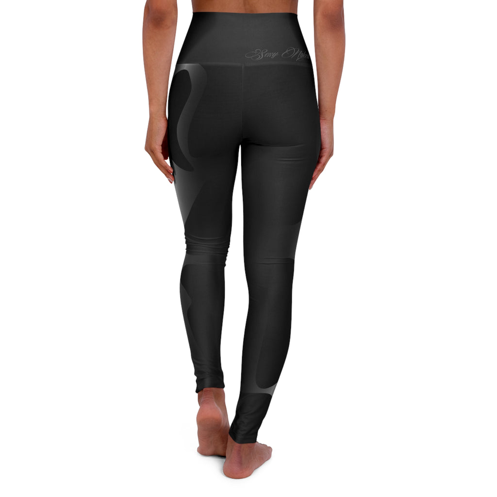 High-Waist Black Yoga Leggings — Sculpting Activewear for Pilates & Studio