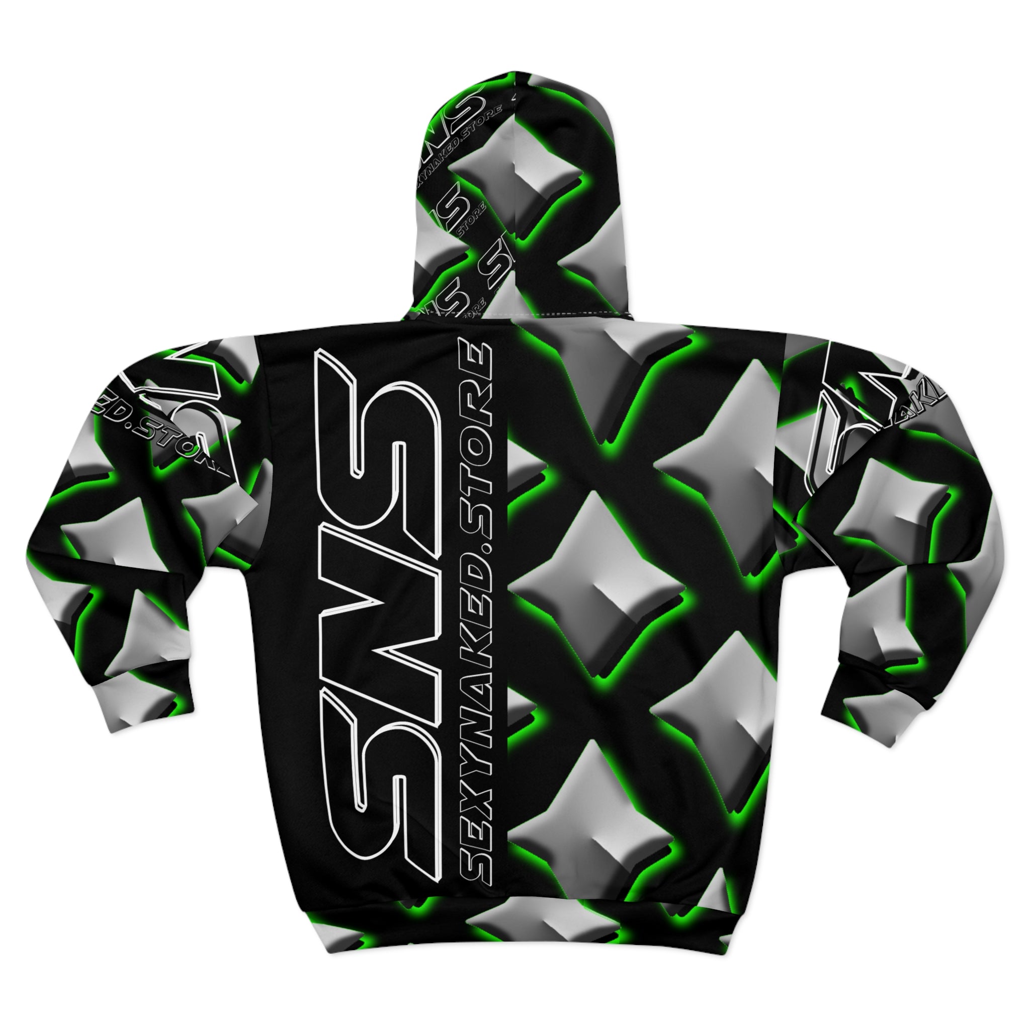 Sleek Unisex Zip Hoodie – Stylish All-Season Streetwear, Sexy Naked Gear