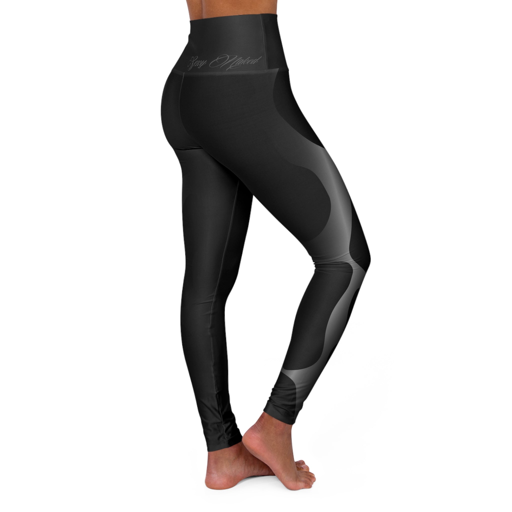 High-Waist Black Yoga Leggings — Sculpting Activewear for Pilates & Studio